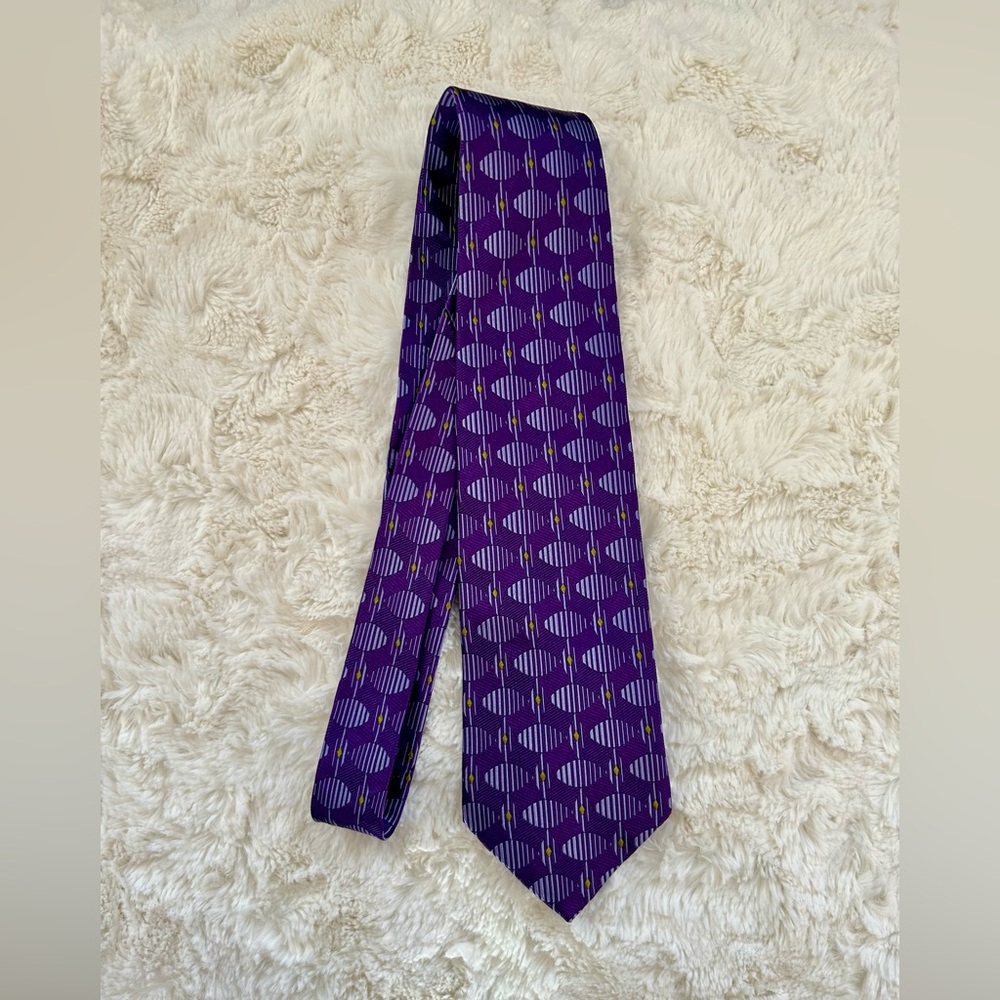 Purple Patterned Men's Tie